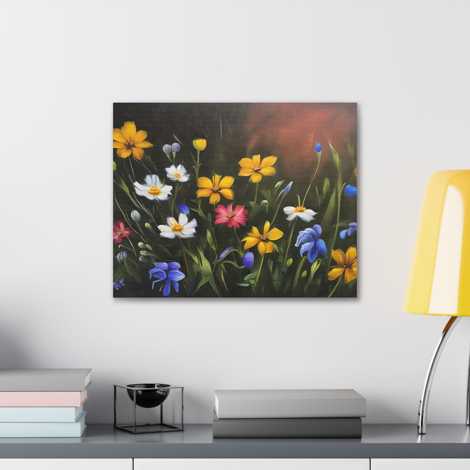 Wall Art Canvas Flowers