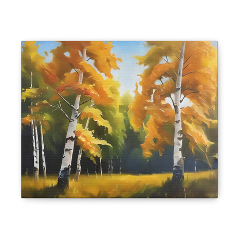 Birch Tree Wall Art Canvas