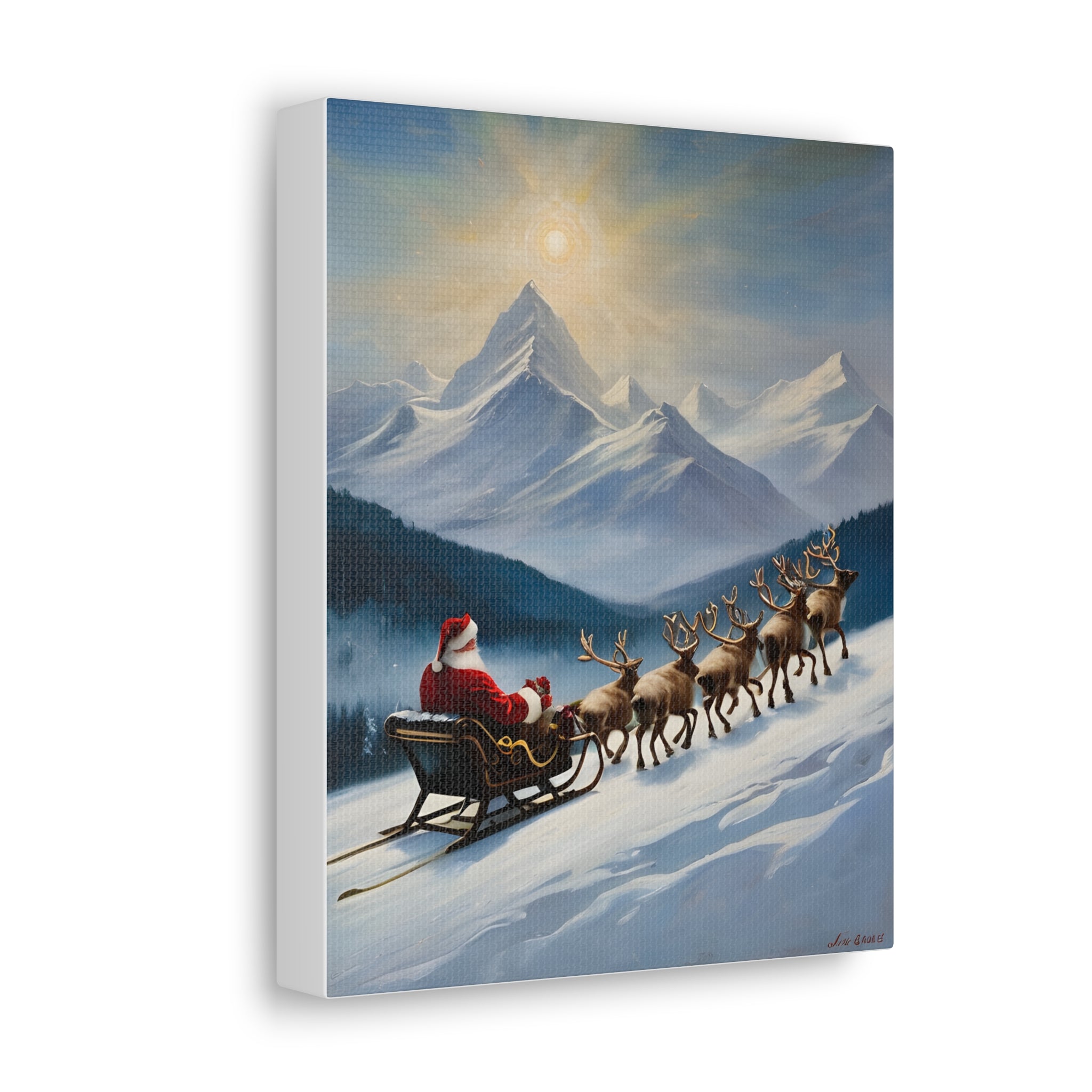 Christmas Canvas Wall Art Santa