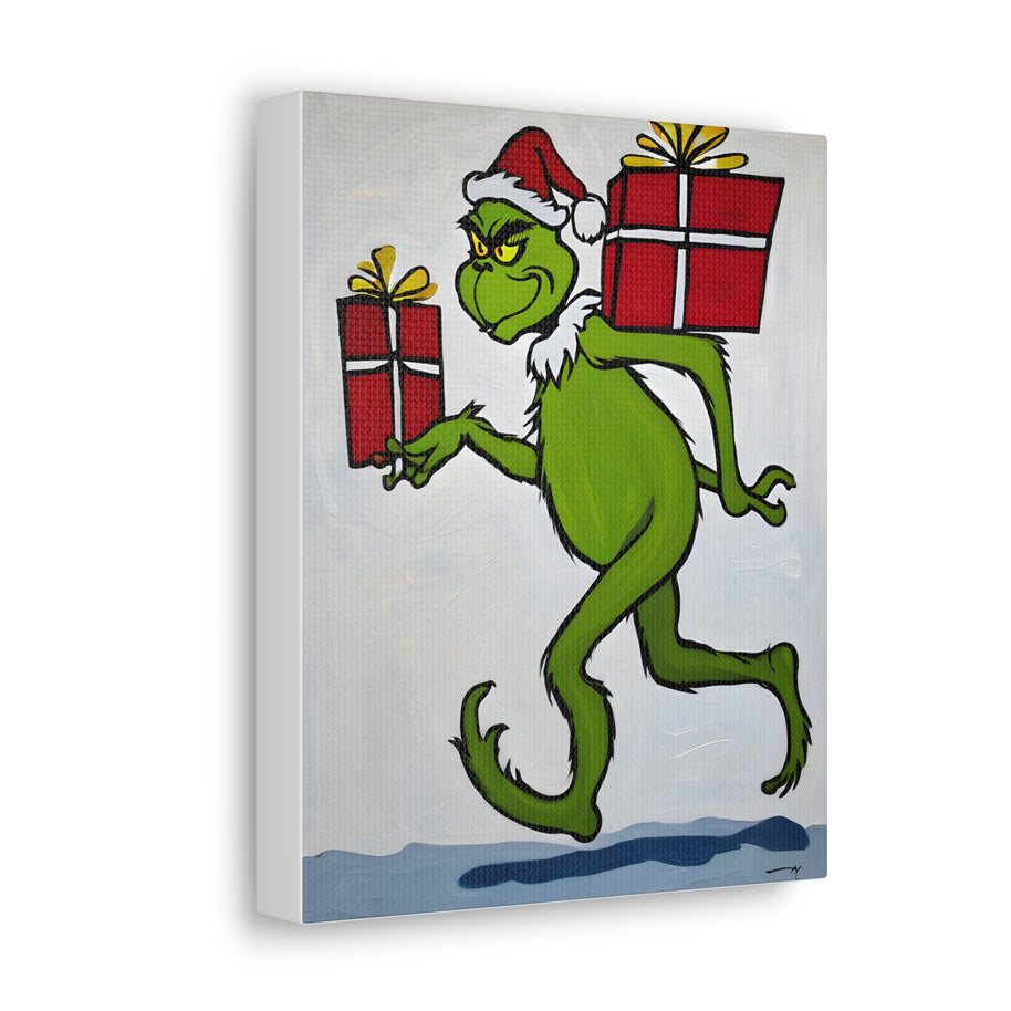 Christmas Canvas Wall Art Grinch