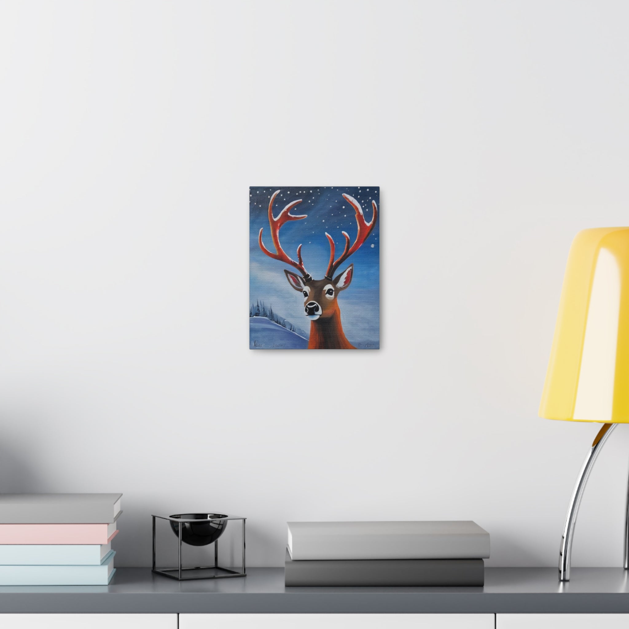 Christmas Canvas Wall Art Reindeer