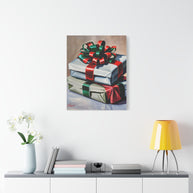 Christmas Canvas Wall Art Christmas gifts with bows