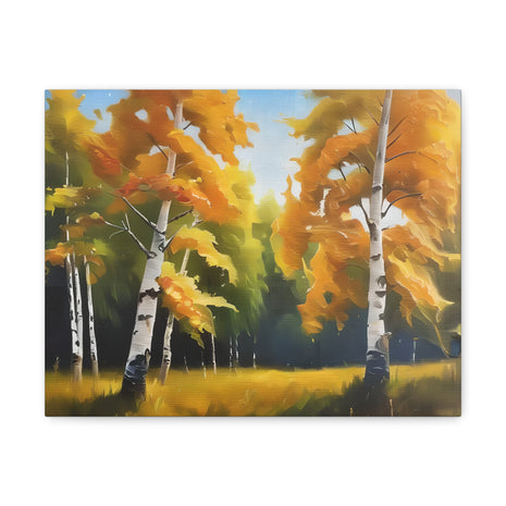 Birch Tree Wall Art Canvas