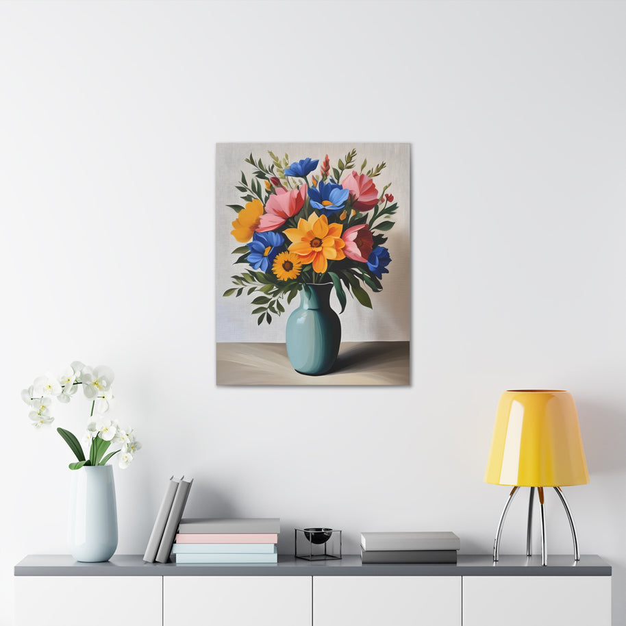 Flowers on Canvas Wall Art