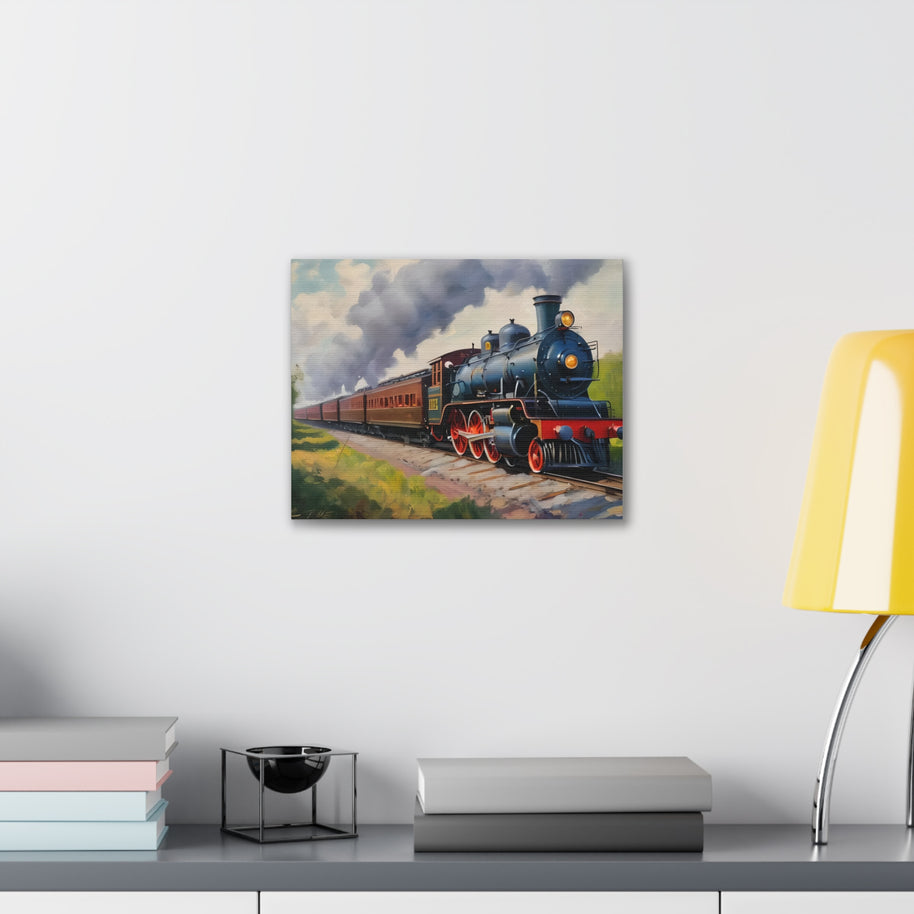 Steam Locomotive Canvas Wall Art