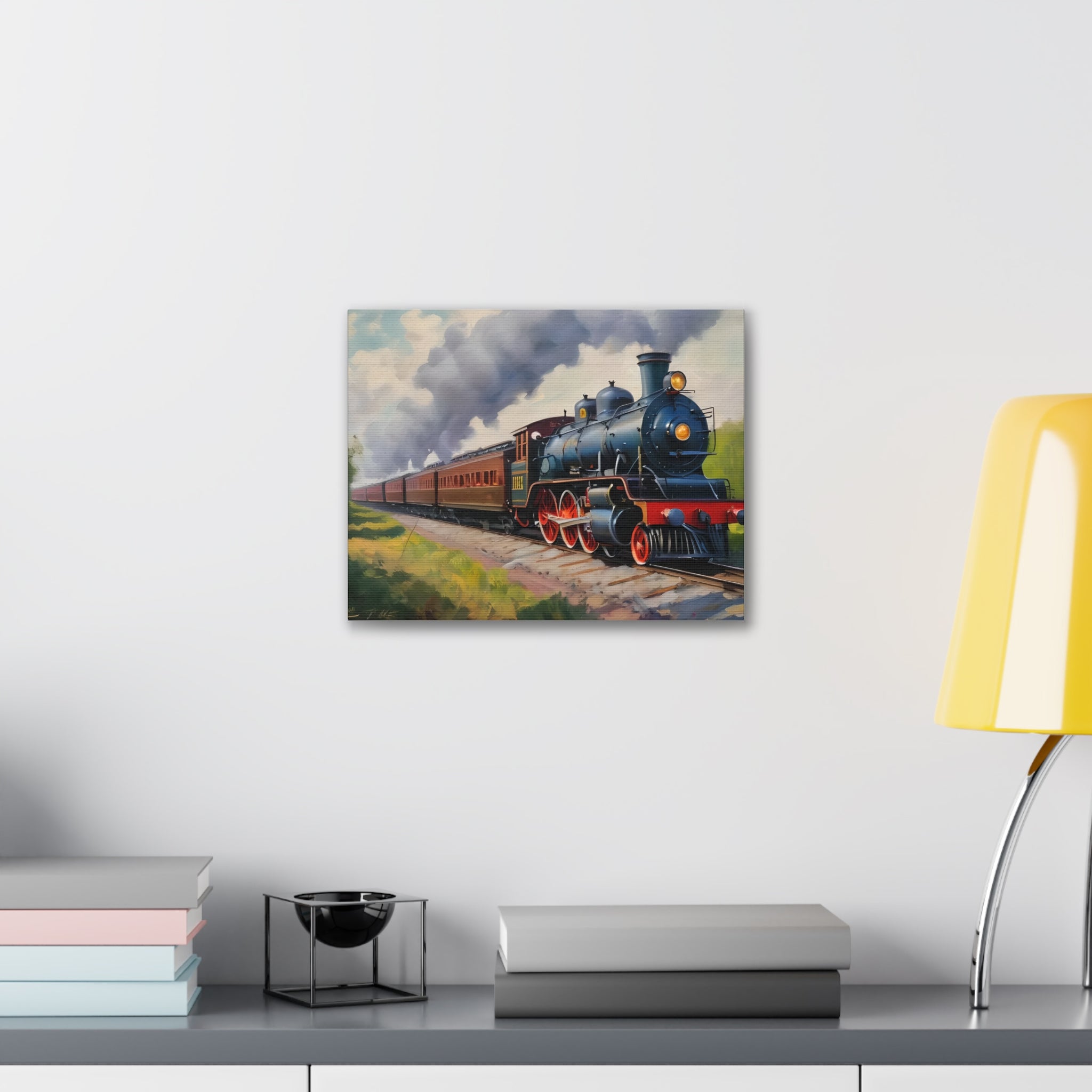 Steam Locomotive Canvas Wall Art