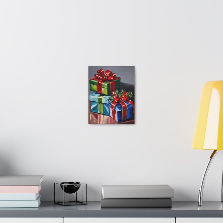 Christmas Canvas Wall Art Presents