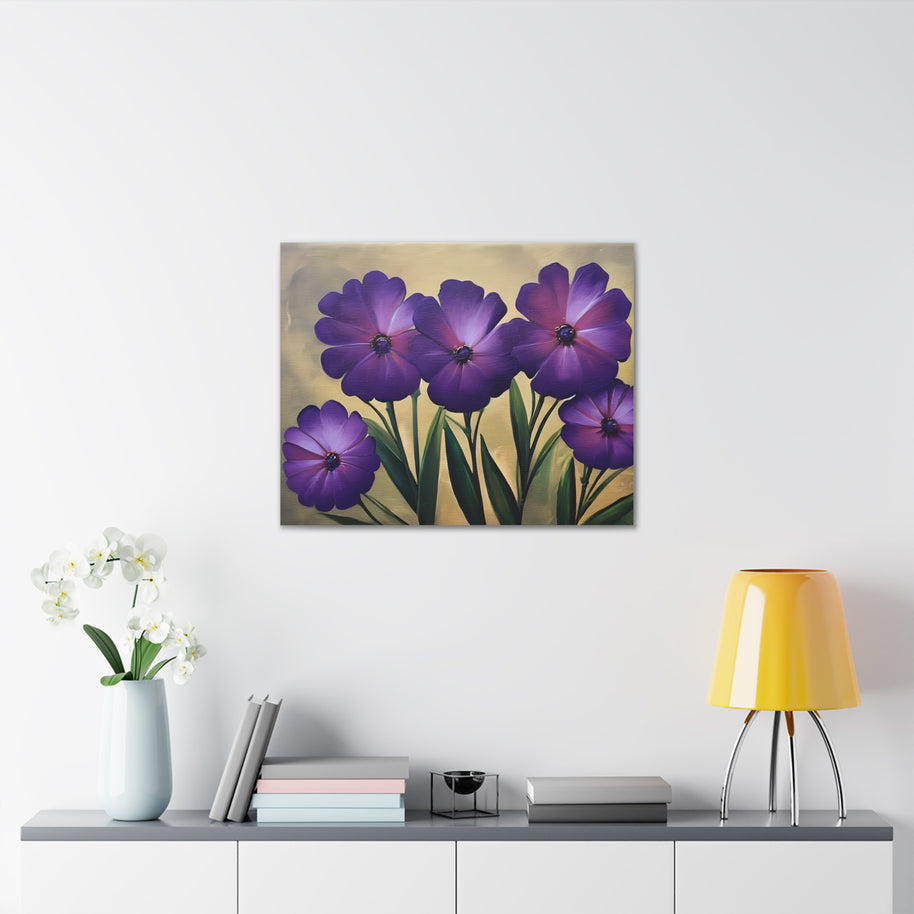 Large Flower Canvas Wall Art