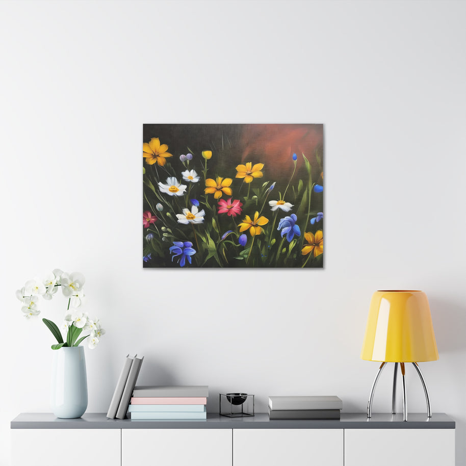 Wall Art Canvas Flowers