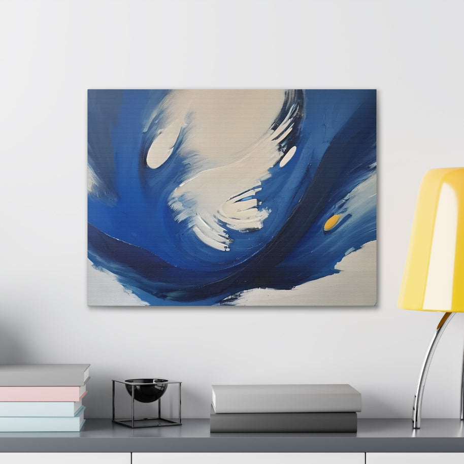 Blue Abstract Canvas Wall Art