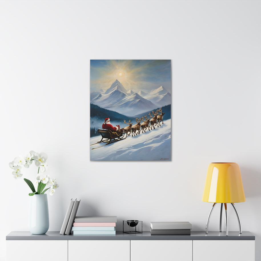 Christmas Canvas Wall Art Santa