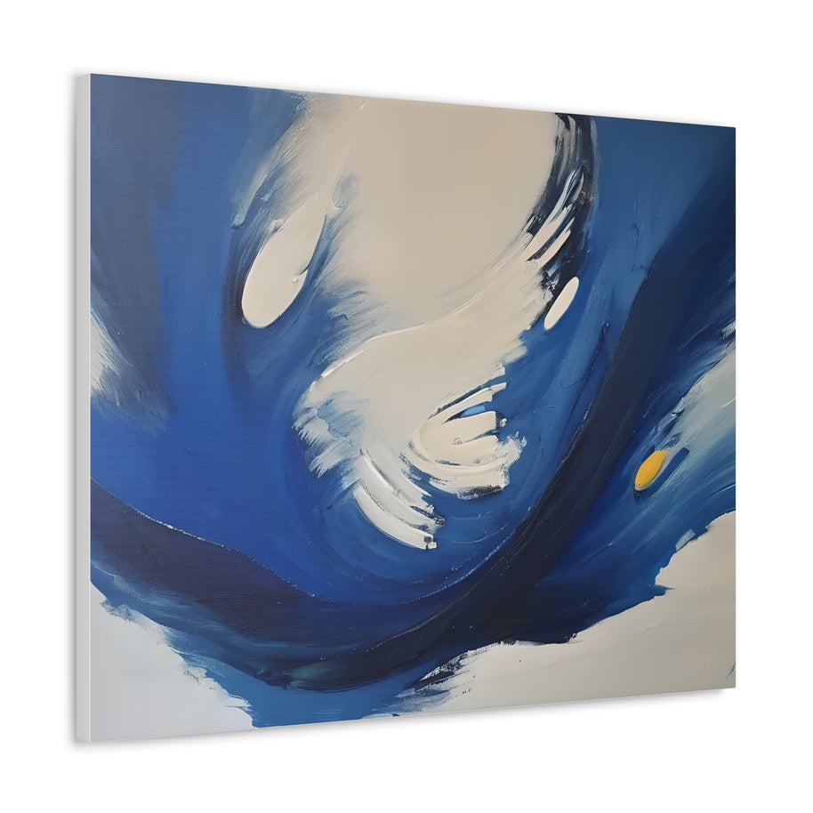 Blue Abstract Canvas Wall Art