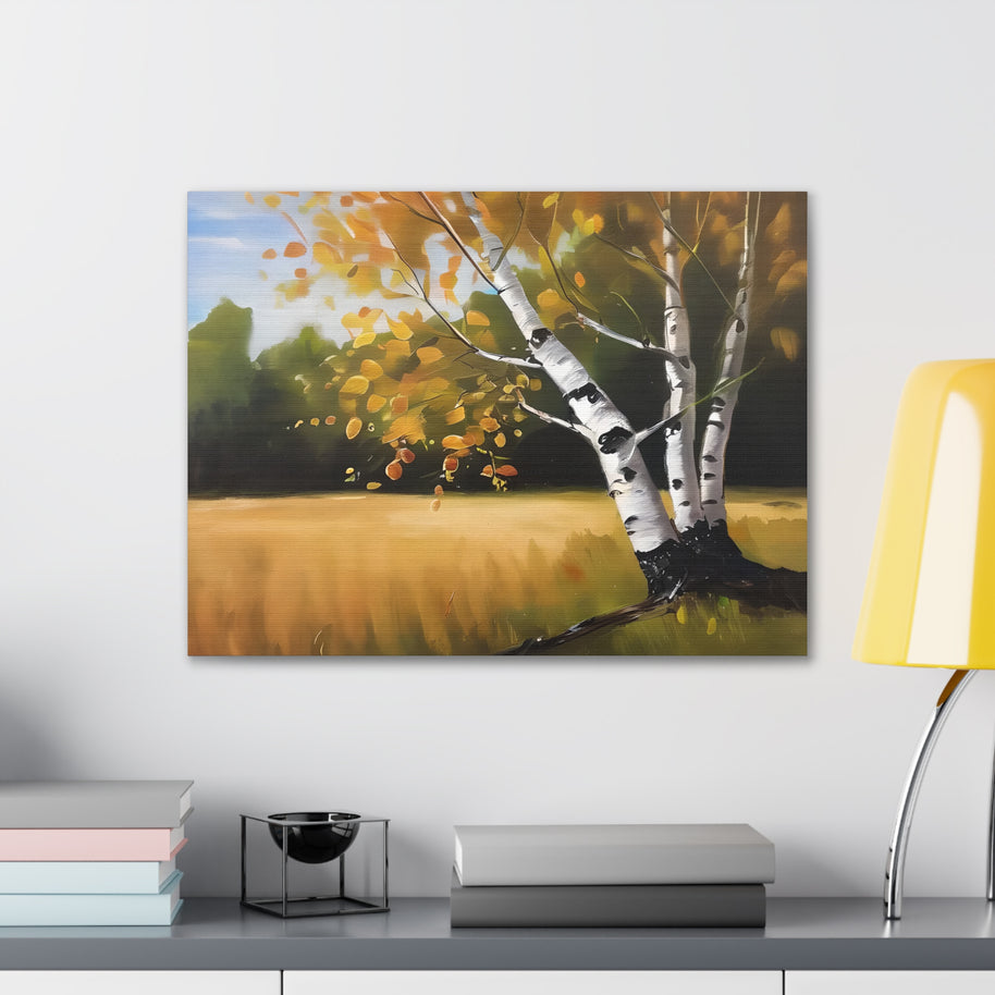 Birch Tree Canvas Wall Art