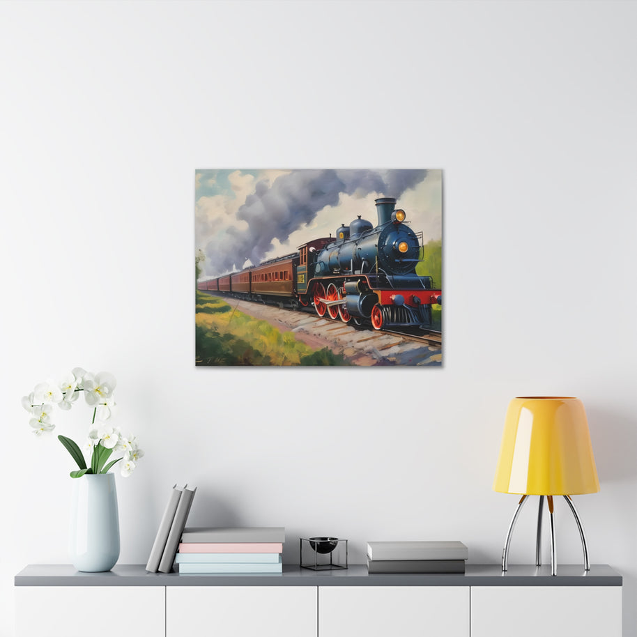 Steam Locomotive Canvas Wall Art