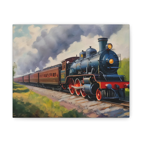 Steam Locomotive Canvas Wall Art