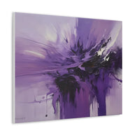 Canvas Wall Art Large Purple Abstract