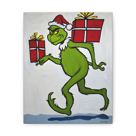 Christmas Canvas Wall Art Grinch