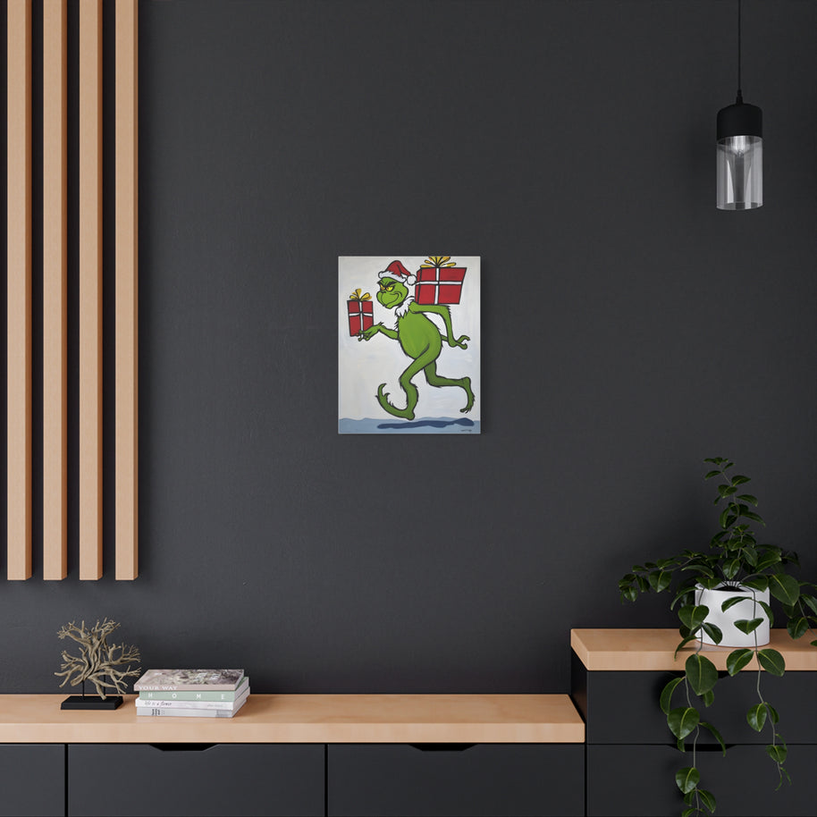 Christmas Canvas Wall Art Grinch