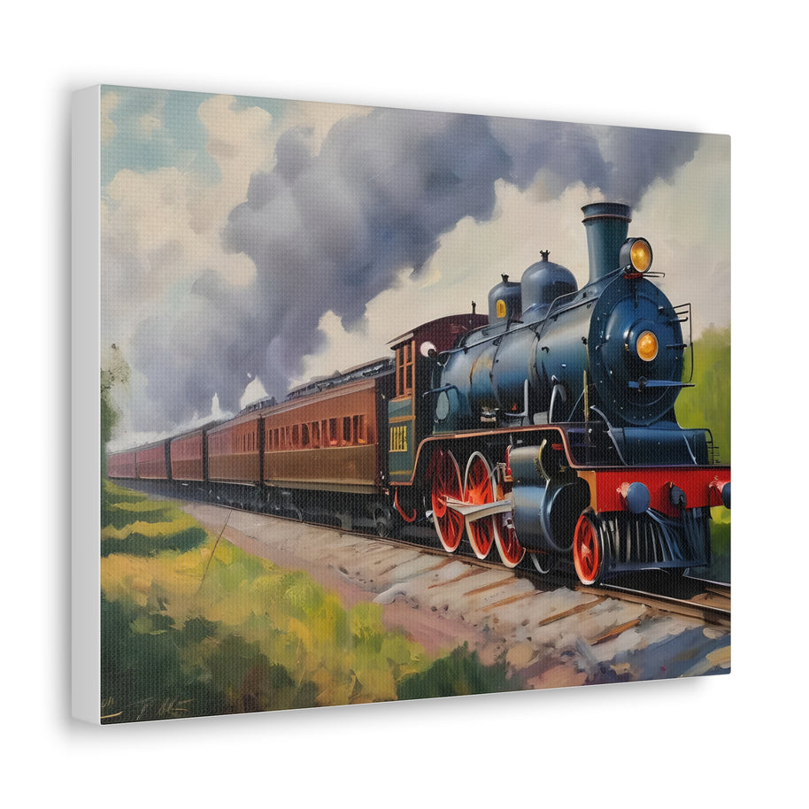 Steam Locomotive Canvas Wall Art