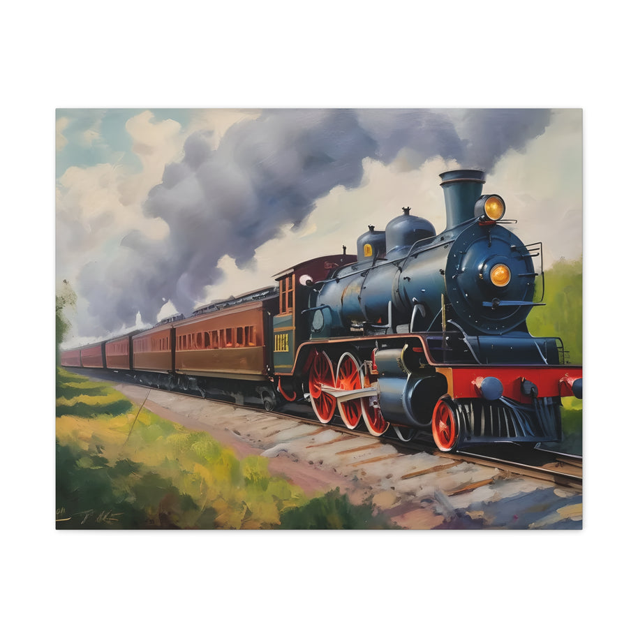Steam Locomotive Canvas Wall Art