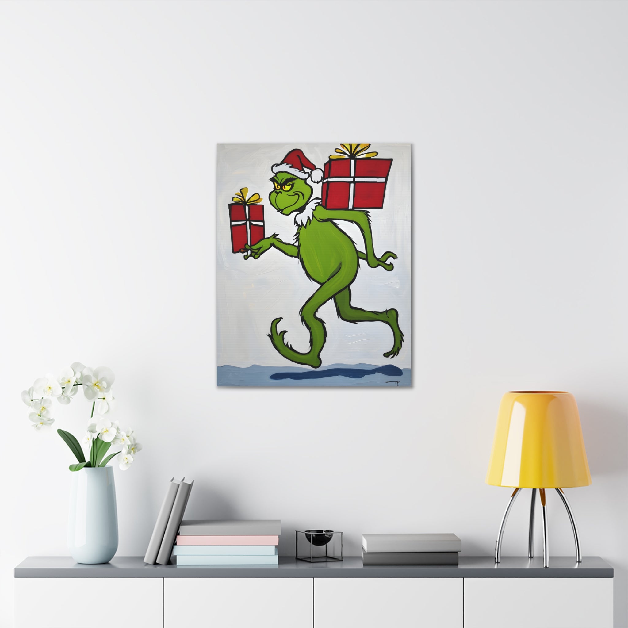 Christmas Canvas Wall Art Grinch