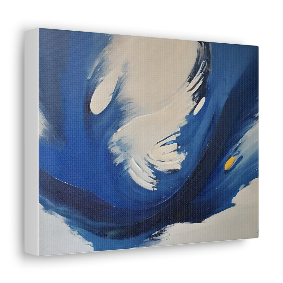 Blue Abstract Canvas Wall Art