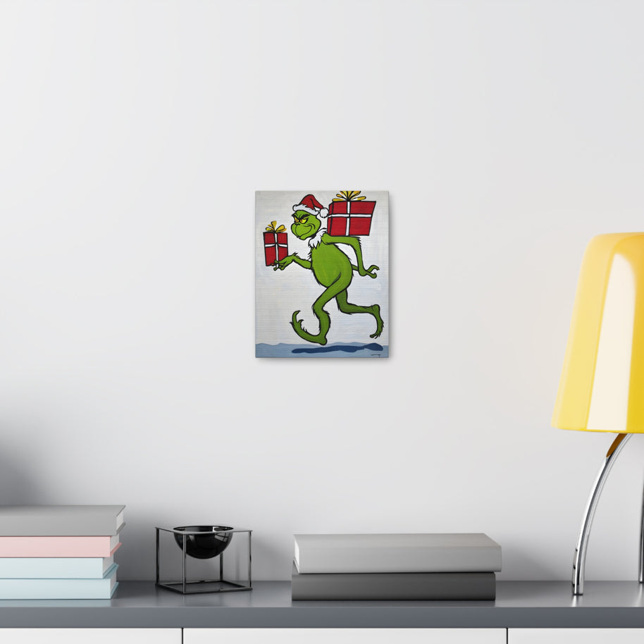 Christmas Canvas Wall Art Grinch