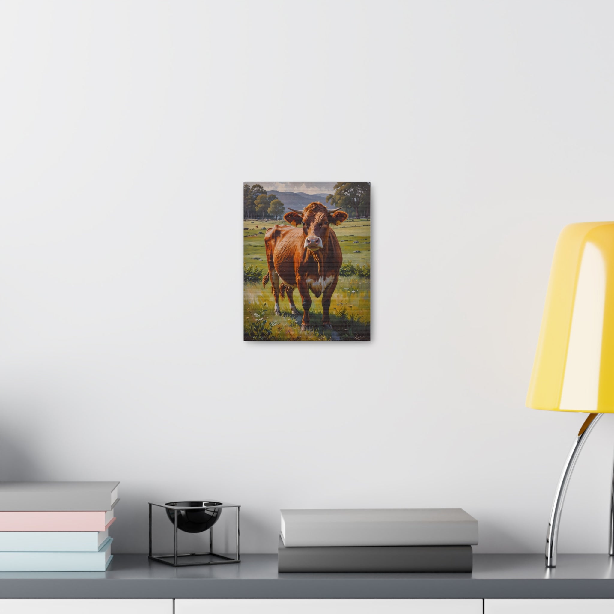 Canvas Cow Wall Art