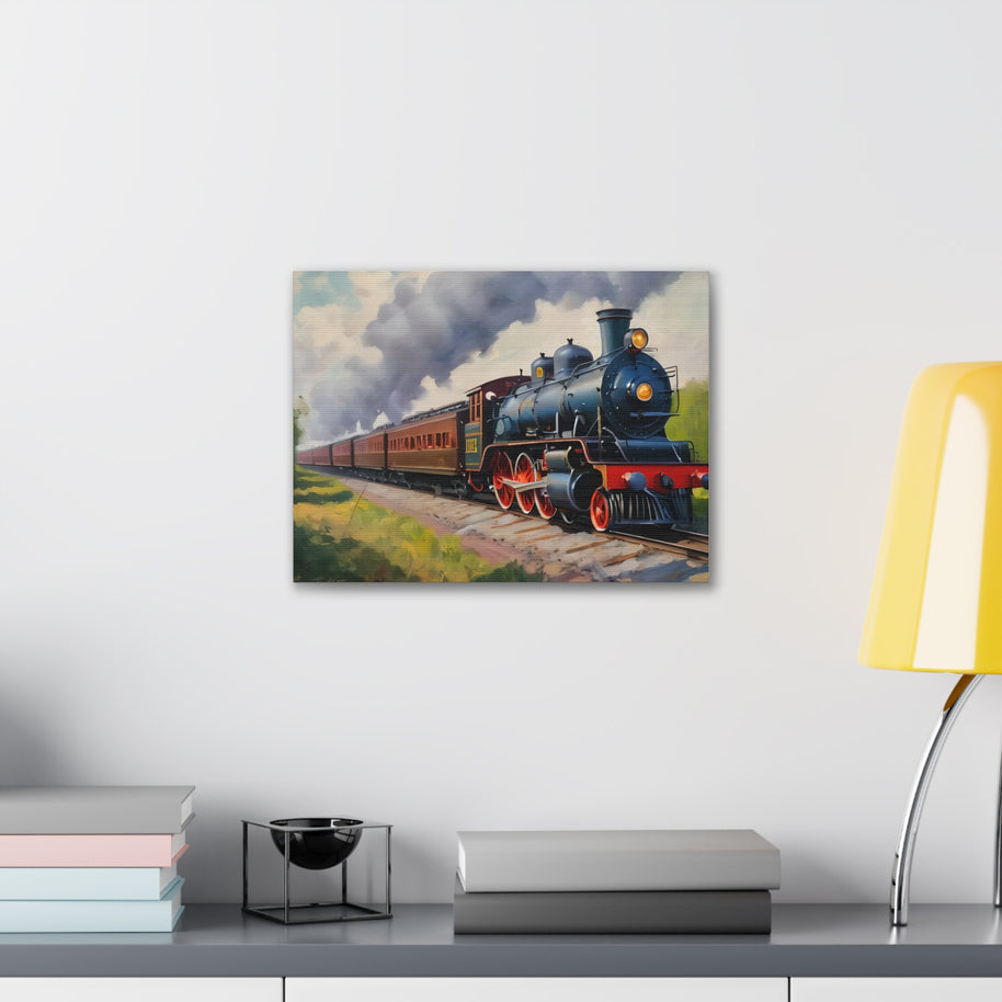 Steam Locomotive Canvas Wall Art