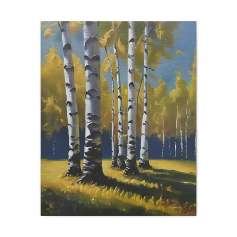 Canvas Wall Art Birch Trees