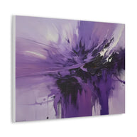 Canvas Wall Art Large Purple Abstract