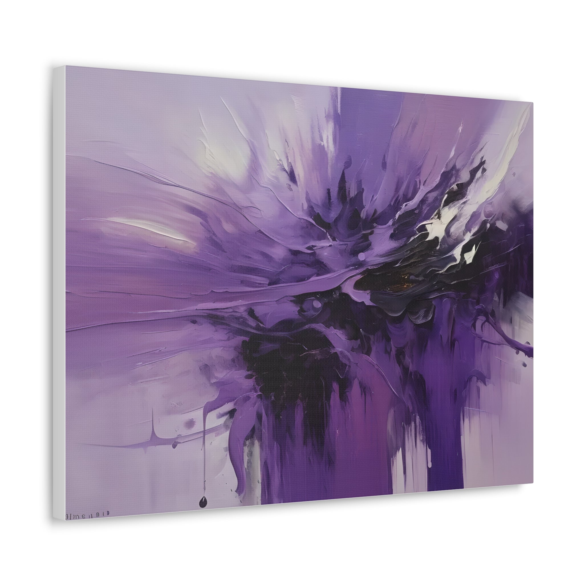 Canvas Wall Art Large Purple Abstract