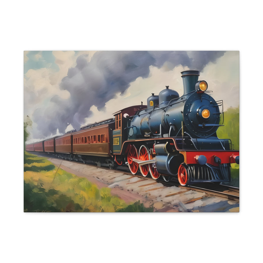 Steam Locomotive Canvas Wall Art