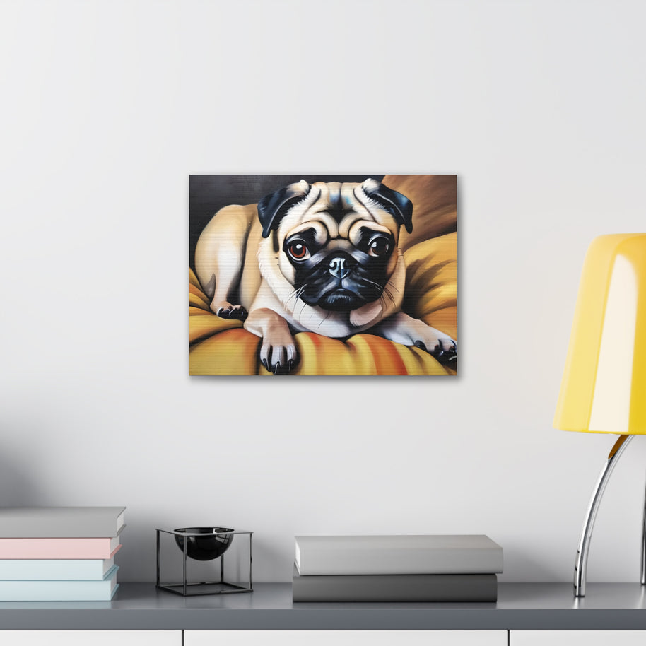 Pug Dog Pug Canvas Wall Art