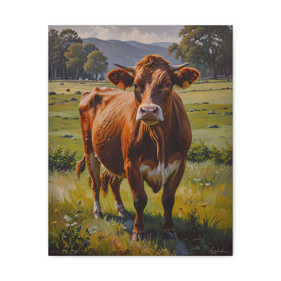 Canvas Cow Wall Art