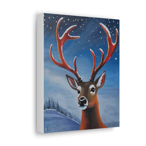 Christmas Canvas Wall Art Reindeer