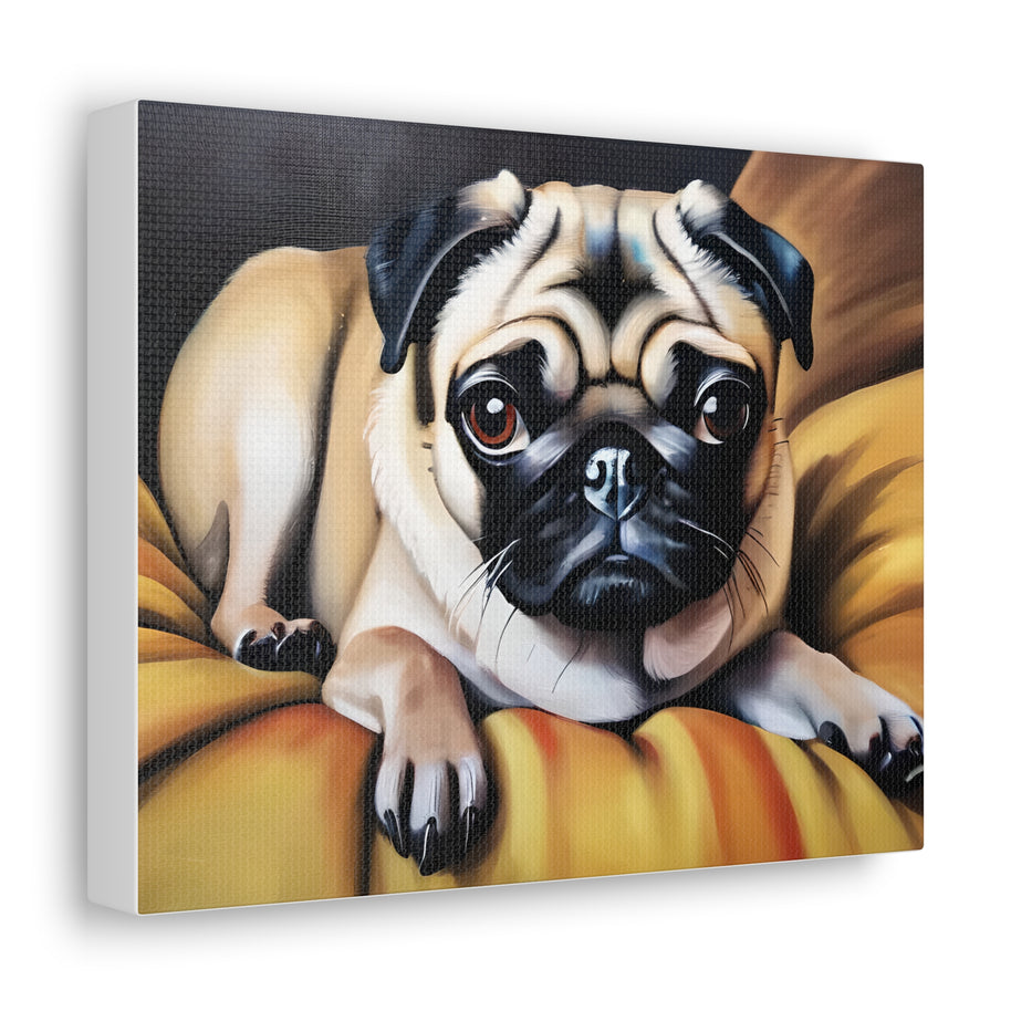 Pug Dog Pug Canvas Wall Art