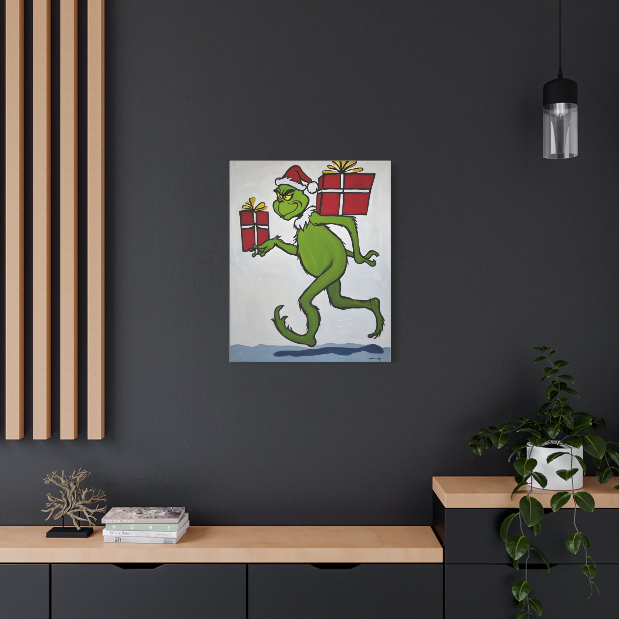 Christmas Canvas Wall Art Grinch
