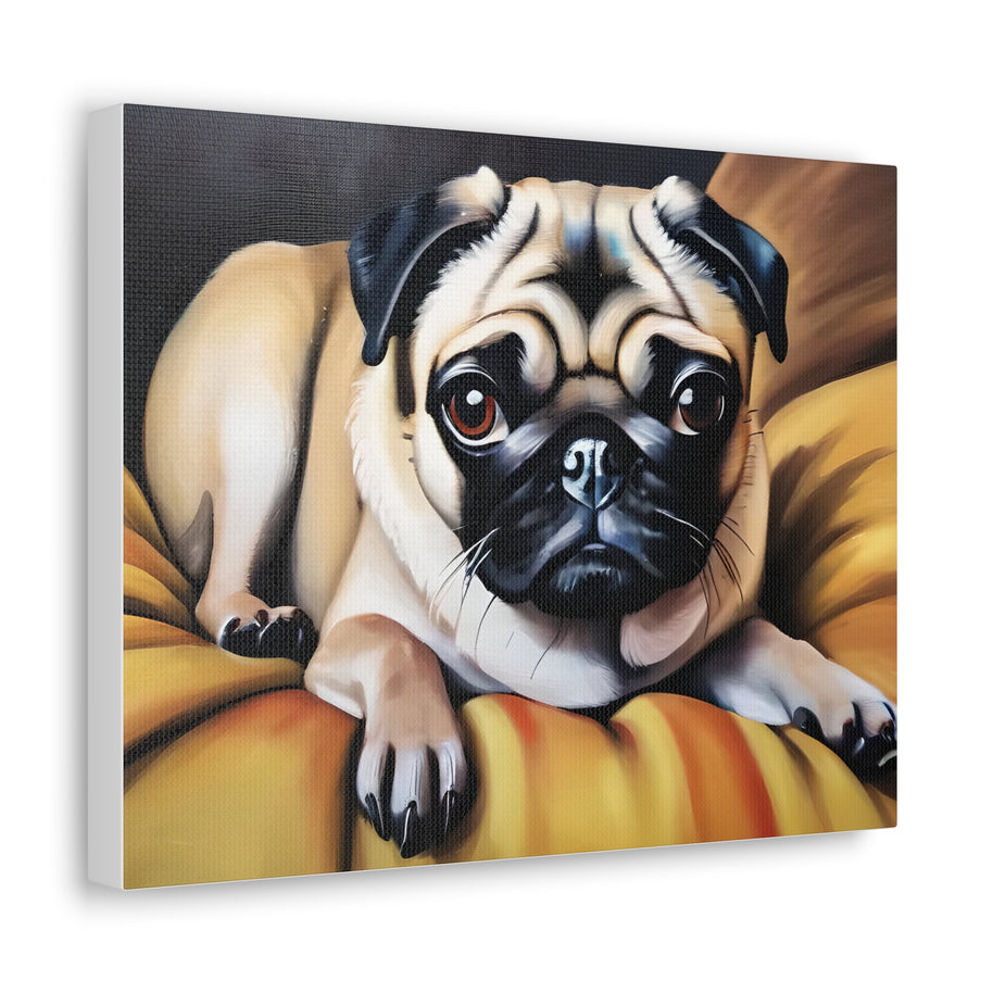 Pug Dog Pug Canvas Wall Art