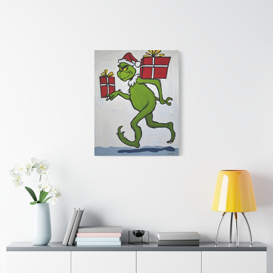 Christmas Canvas Wall Art Grinch