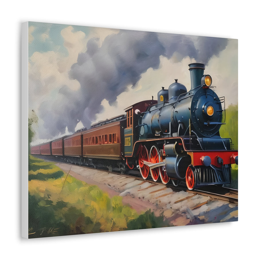 Steam Locomotive Canvas Wall Art