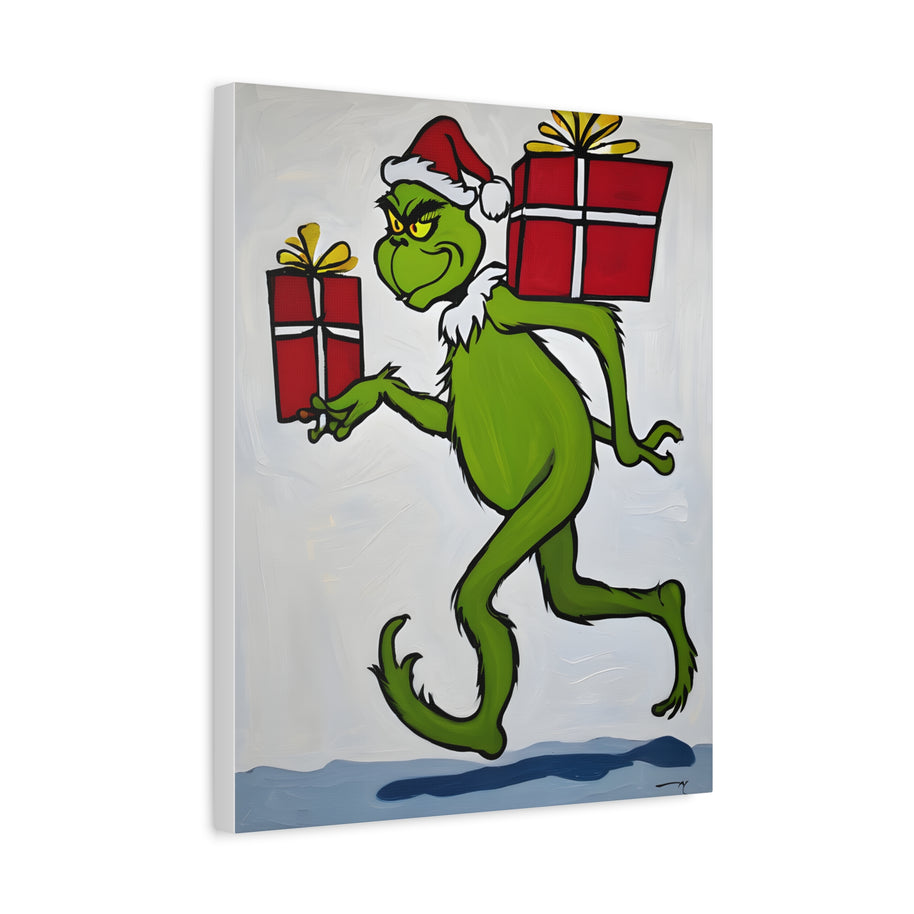 Christmas Canvas Wall Art Grinch