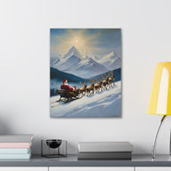 Christmas Canvas Wall Art Santa