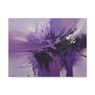 Canvas Wall Art Large Purple Abstract
