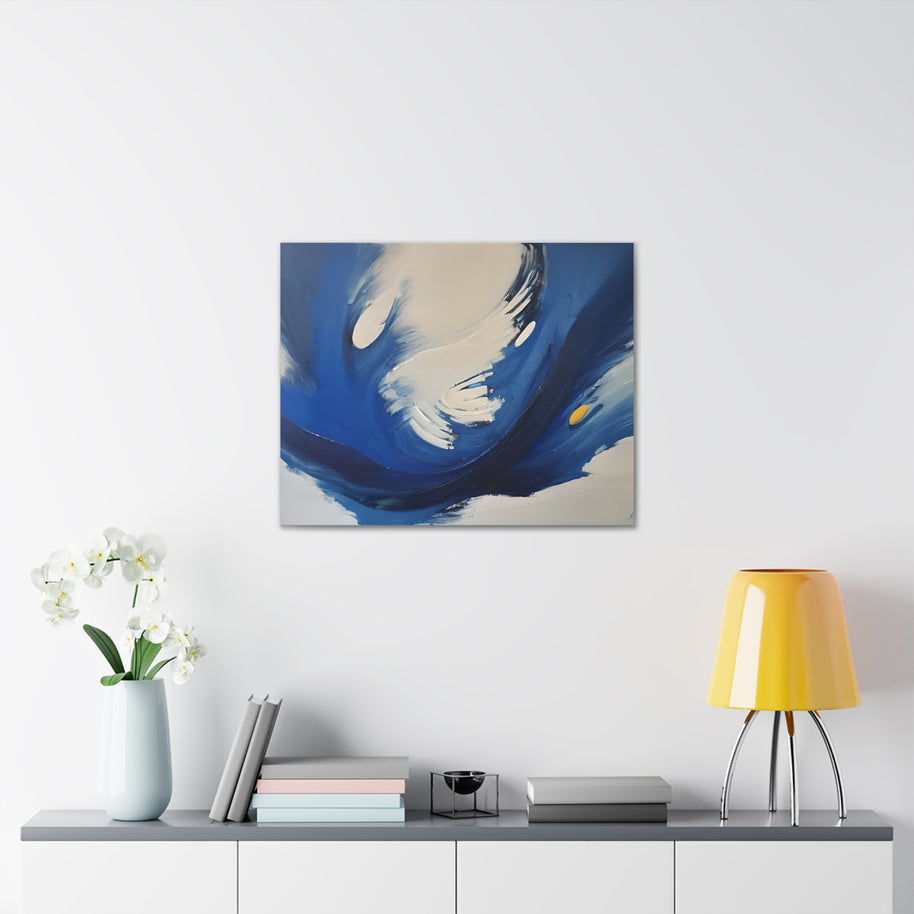 Blue Abstract Canvas Wall Art