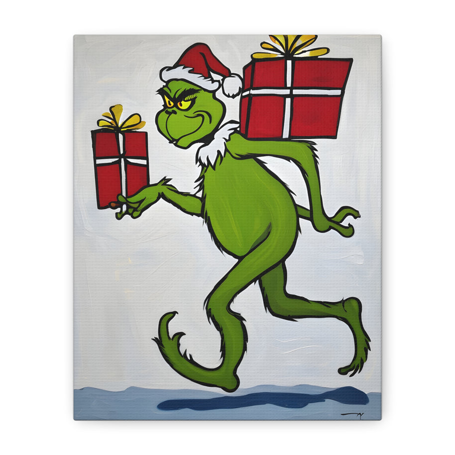 Christmas Canvas Wall Art Grinch