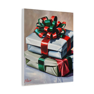 Christmas Canvas Wall Art Christmas gifts with bows