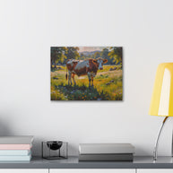 Cow Canvas Wall Art