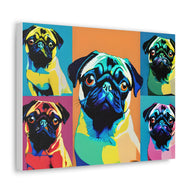 Pop Art Pug Dog Pug Canvas Wall Art