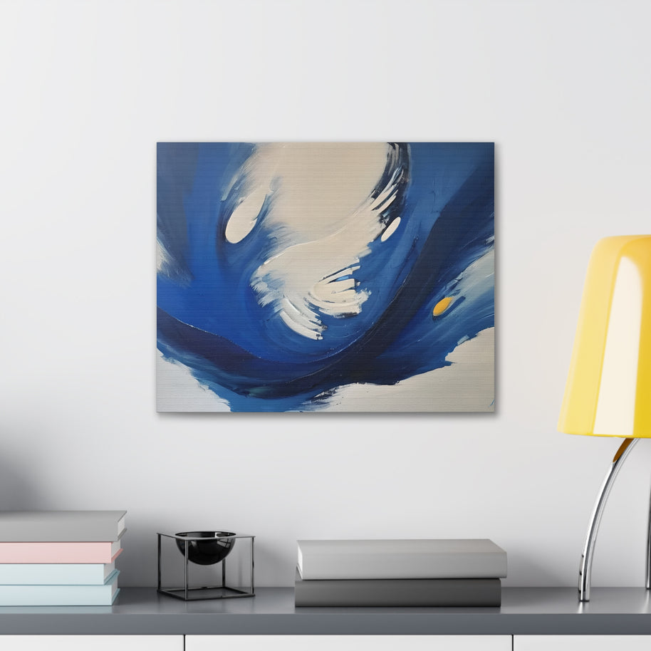 Blue Abstract Canvas Wall Art